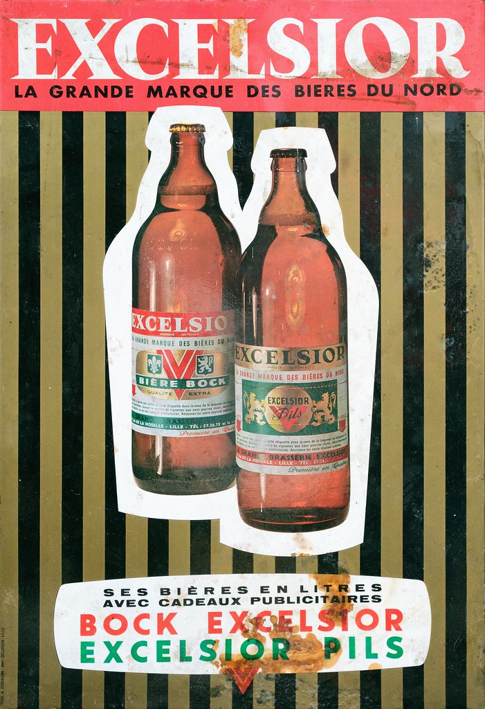 Affiche publicitaire historique brasserie du nord